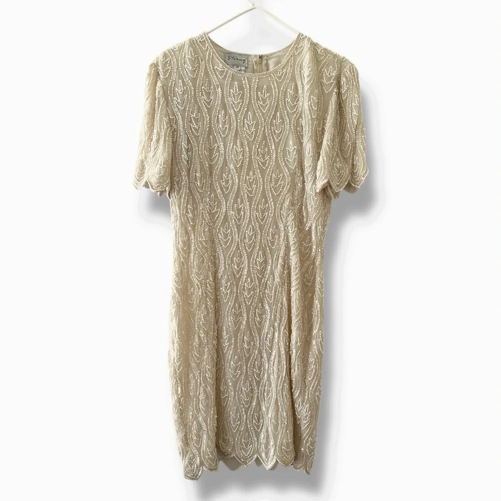 stenay beaded dress Vintage Sequin Beaded Stenay Gown : r/findfashion